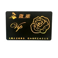 Carte de fidélité VIP en plastique Cr80 personnalisée, imprimable par jet d'encre, avec puce NFC, carte en plastique RFID métallique, carte de garantie avec numéro en relief