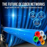 Conduit de câblage multi-voies robuste en PEHD 2 voies, 4 voies, 7 voies SN8 pour système de canalisation souterraine FTTH de télécommunications à fibre soufflée