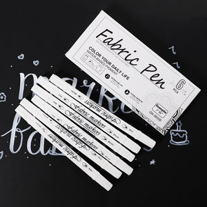 <span class=keywords><strong>Marqueur</strong></span> <span class=keywords><strong>textile</strong></span> double pointe <span class=keywords><strong>pour</strong></span> t-shirts, couleur blanche, <span class=keywords><strong>pour</strong></span> travaux manuels DIY - Product Image 5