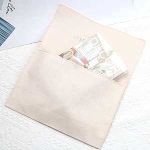 Kustom Logo mewah katun kepar tas amplop sepatu baju penutup kanvas kemasan Flap ukuran kustom cetak untuk kantong debu - Product Image 3