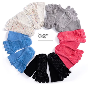 Wholesale Women Compression <b>Socks</b> with Grip Non-slip Long <b>Sports</b> Toe Calf Yoga Five Finger - Product Image 3