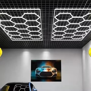 Letrero Luminoso Hexagonal para Garaje, Luces LED de Panal, Letreros Comerciales, Letras Iluminadas, Letrero 3D, Logotipo Personalizado - Product Image 2