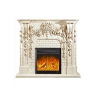 Vente en gros de cheminée électrique autoportante flamme réaliste 1500W en métal pour intérieur, ménage, hôtel, fonctionnement français OEM/ODM