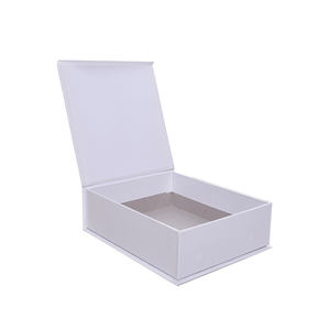 Boîte cadeau en forme de livre, fermeture magnétique, boîte personnalisée imprimée, boîte en carton blanc - Product Image 1