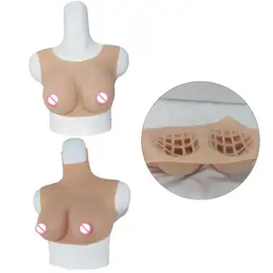 Supersoft c-cup silikon pembentuk payudara palsu prostesis payudara nyata wanita perasaan sentuh untuk transgender crossdresser