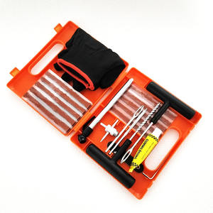 32-Set el aracı lastik tamir kiti içerir kauçuk eldiven çatal iğne Metal araçları lastik basıncı kalem vana çekirdek sökücü onarım fiş - Product Image 6