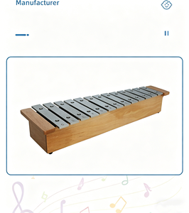 Glockenspiel portable en aluminium à 13 notes, instrument de percussion musical avec baguettes en bois, vente en gros - Product Image 4