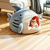 En gros, Lit pour chat portable et fermé, chaud, mignon, en forme de panier, coussin, tapis, tente, niche, grotte, maison pour chat et chiot, fournitures pour animaux de compagnie