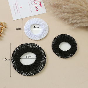 En gros, <span class=keywords><strong>Filet</strong></span> à chignon élastique à bord festonné en maille pour la danse classique, accessoire de danse pour ballerine - Product Image 3