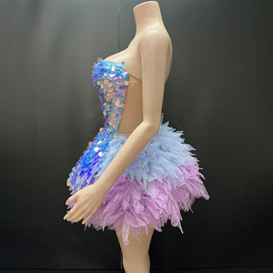 Novance Y4714-A Fabricantes de Roupas Personalizadas Vestidos de Aniversário Femininos Sexy 2025 Vestidos de Coquetel de Luxo com Brilho para Formatura - Product Image 4