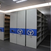 Modern Ticari Dolap Tipi Yarı Kapalı Dosya Depolama Sökülebilir Yapılı Metal Mobil Arşiv Rafları