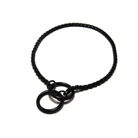 En gros, Laisse et collier pour chien en acier inoxydable, chaîne serpent, 3mm-6mm, motif massif, anti-rouille, lisse