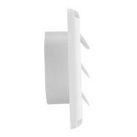 Grille de ventilation murale extérieure en plastique anti-insectes avec diffuseur à grille métallique pour système de ventilation HVAC mural