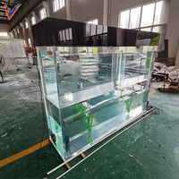 Fourniture directe d'usine nouveau style grand aquarium, aquarium acrylique, taille: 4x2x3 pieds