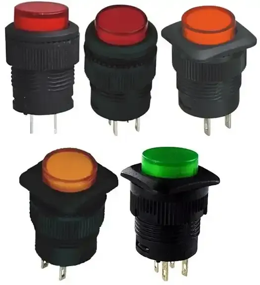 Giá bán nóng là thuận lợi LED chuyển đổi momentary LED push button chuyển với Vòng phẳng chuyển đổi