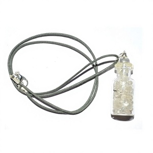 Péndulos Triangulares de Ojo de Gato con Piedras Preciosas, Cristal Natural Hecho a Mano, Cadena Negra y Plateada, REIKI, Alivio de la Ansiedad - Product Image 6