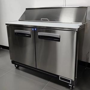 Thương mại salad Bar Sandwich chuẩn bị bảng tủ lạnh thép không gỉ Tủ đông salad <span class=keywords><strong>Prep</strong></span> tủ lạnh 2025 - Product Image 5