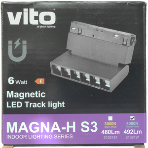 ไฟสปอร์ตไลท์ LED แม่เหล็กปรับได้สำหรับไฟติดราง 6W 492Lm 4000K แสงธรรมชาติ - Product Image 2