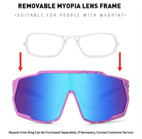 Nouveau design de lunettes de soleil polarisées pour hommes et femmes avec grand cadre carré et logo personnalisé pour cyclisme