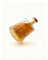 Tiges de présentation en verre cristallin transparent sur mesure avec bouchon en liège, couleur et logo personnalisés pour bouteilles de whisky et de vin – Vente en gros