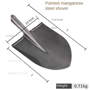 Grande <span class=keywords><strong>pala</strong></span> in acciaio al Manganese con manico in legno <span class=keywords><strong>per</strong></span> <span class=keywords><strong>scavare</strong></span> terreni sciolti in agricoltura di ortaggi all'aperto strumento da giardino - Product Image 6