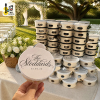 Tambourin de plage personnalisé de 6 pouces pour mariage, tambour à main en bois avec peau de tambour personnalisée, cadeau pour invités de cérémonie, vente en gros