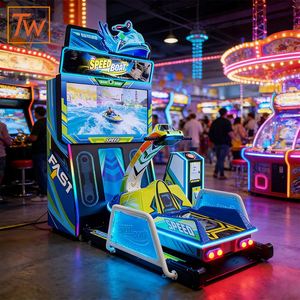 Machine de jeu vidéo d'arcade à monnayeur, simulateur de bateau rapide multijoueur en ligne, divertissement palpitant pour enfants et adultes - Product Image 4