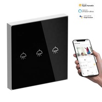 Sakelar lampu listrik rumah berkualitas UK Smart Control saklar rumahan otomatis sentuh 240v maks. Voltase 16A Panel kaca
