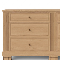 Commode à 6 tiroirs en bois de style américain moderne, en promotion, pour chambre à coucher et mobilier de maison