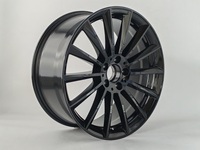 Fábrica SYAC Fabrica Llantas de Repuesto para Automóviles de 18 y 19 Pulgadas, PCD5*112, Aleación de Aluminio Negro Brillante, para C400