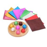 Paquete de papel de aluminio dorado para alimentos de chocolate, envoltorio de chocolate para embalaje de chocolate