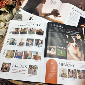 นิตยสารงานแต่งงานสุดหรู ออกแบบเองได้ พิมพ์ภาพถ่ายขนาด A4 20 หน้า สำหรับบันทึกสถานที่จัดงาน พิธี และงานเลี้ยงต้อนรับ - Product Image 6