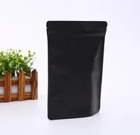 Various Sizes Matte White Black Stand Up Pouches
