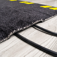 Alfombrillas de Seguridad para Cables, Protector de Piso, Alfombra de Goma para Cubrir Cables