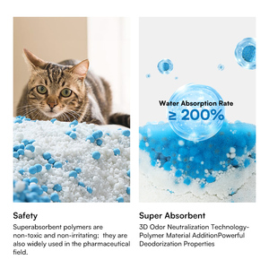 Nuova Lettiera per Gatti in Polimero <span class=keywords><strong>Super</strong></span> Assorbente 2026, Vendita all'Ingrosso, Sabbia per Gatti in Cassava Leggermente Profumata, Deodorante e Sicura per Gatti - Product Image 2