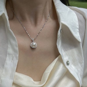 Collar de Plata de Ley S925 con Brillante Perla de Riqueza, Diamante Amarillo, Cielo Estrellado, Galaxia Súper Inmortal, Brillo Galore - Product Image 4