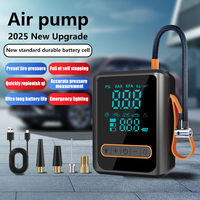 Multi 12V Plastic Portable Air Compressor Double Cylinder Digital Pressure Gauge 4x4 Tire Inflator Jump Starter Power Bank Car