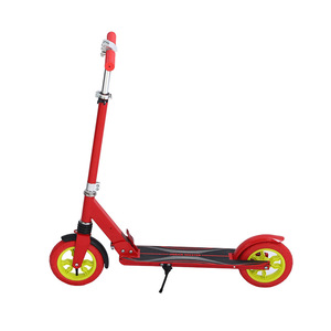 Trottinette adulte rouge pliable, portable, écologique, pour les déplacements urbains - Product Image 1