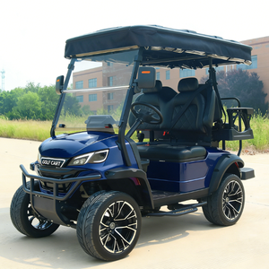 Nouveau modèle 2026 personnalisable, voiturette <span class=keywords><strong>de</strong></span> golf électrique monoplace en métal avec moteur AC 5KW, 4 places, batterie lithium 48V pour terrains <span class=keywords><strong>de</strong></span> golf et clubs - Product Image 1