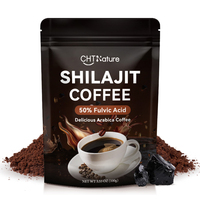 CHTNature Compléments Énergétiques Café Instantané Shilajit en Poudre 100g/Sachet Café Shilajit