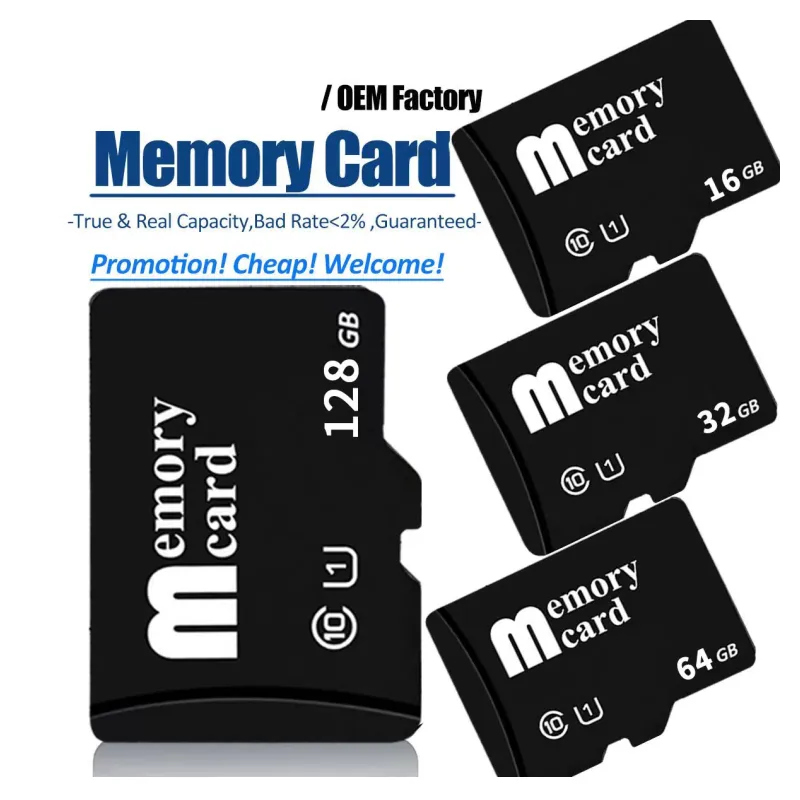 Micro Memory SD Card 128GB 32GB 64GB 256GB 16GB 8GB 4GB SD Card TF Flash Card for Phone