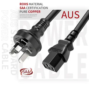 Saa C13 Verlengsnoer Plug 3 Pin Laptop Netsnoer Ac Australië Power Kabel