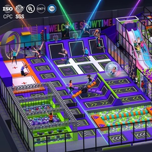 Fabricant professionnel d'équipements pour parcs de trampolines intérieurs, thème néon, super toboggan ondulé, <span class=keywords><strong>Wipeout</strong></span> Beams, balles Zorb, course murale - Product Image 2
