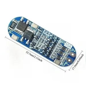 10 pièces Carte de protection de batterie au lithium 3S 111V 12V 126V avec protection contre la surcharge, la décharge excessive et les courts-circuits, limite de courant 10A BMS - Product Image 3