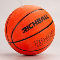 2025 nouvelle tendance basket-ball en caoutchouc brillant personnalisé lueur dans la balle noire populaire LED ballon de basket-ball en caoutchouc