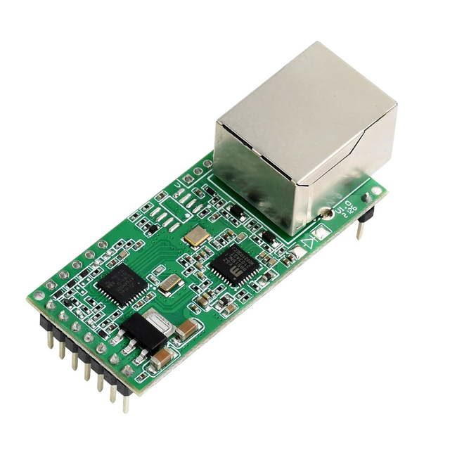 Waveshare UART TTL Ethernet Converter Module M0 Series 32-bit ARM Processor 10/100M Auto-MDI/MDIX Interface RFC2217 Chipset