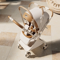 Poussette bébé pliable 3-en-1 de qualité supérieure avec siège auto - Cadre en aluminium léger, poussette portable et durable pour enfants