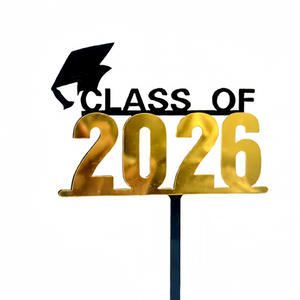 नए 2026 स्नातक मौसम ऐक्रेलिक केक प्लग-इन डॉक्टर कैप गेहूं कान स्नातक समारोह सजावट पार्टी आपूर्ति - Product Image 5