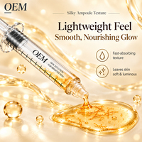 Serum Pemutih Booster Ampul Kojic Acid Kunyit Niacinamide Pasokan Pabrik, Perawatan Wajah Harian untuk Kulit Tidak Rata