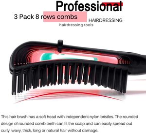 Popular del pelo Afro América 3A a 4C rizado ondulado <span class=keywords><strong>Crespo</strong></span> ¿4 piezas de cerdas de Nylon cepillo desenredante/ - Product Image 6
